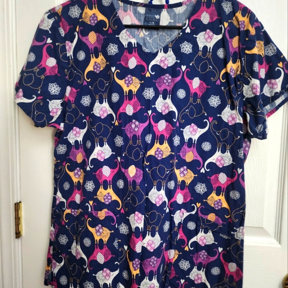 Lot of 11 scrub tops